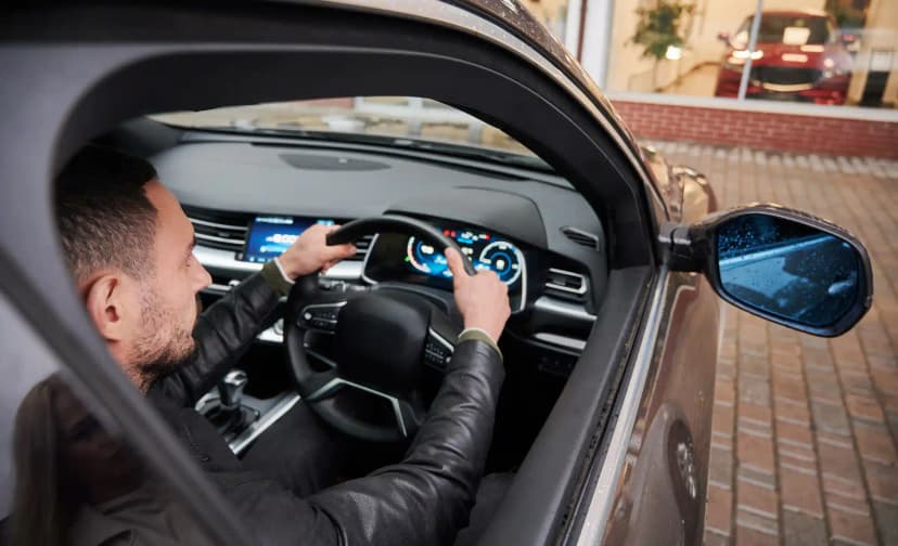 Driver testing calibrated ADAS lane assist and safety systems in Melbourne vehicle