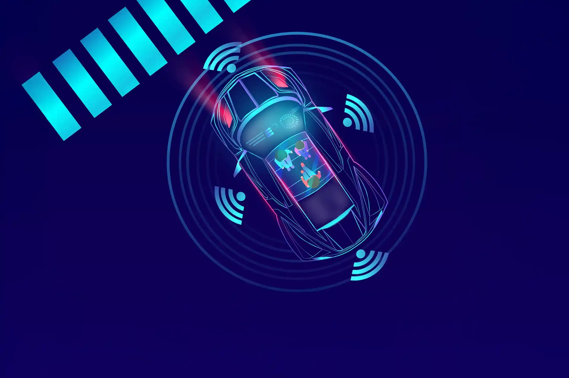Precise radar sensor alignment and ADAS calibration setup on car for collision avoidance and emergency braking Melbourne