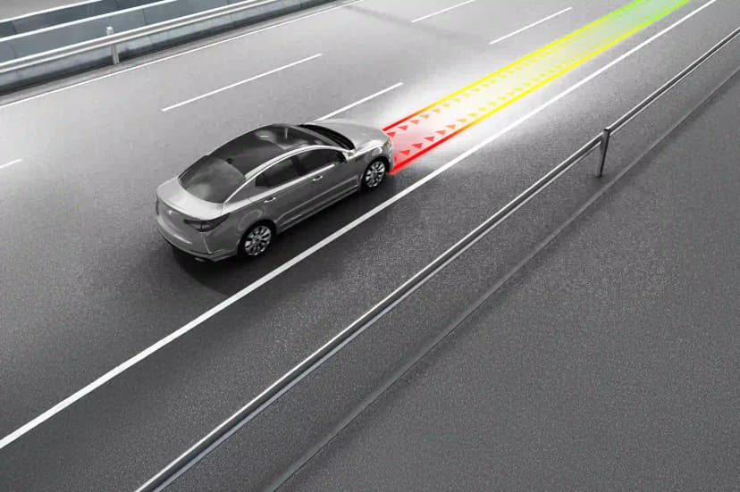 Lane departure warning and blind spot monitoring sensor calibration on vehicle for safe driving assistance Melbourne